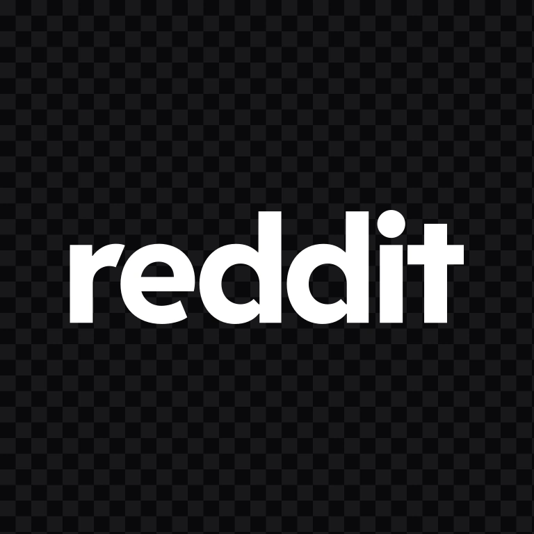 Reddit white wordmark SVG