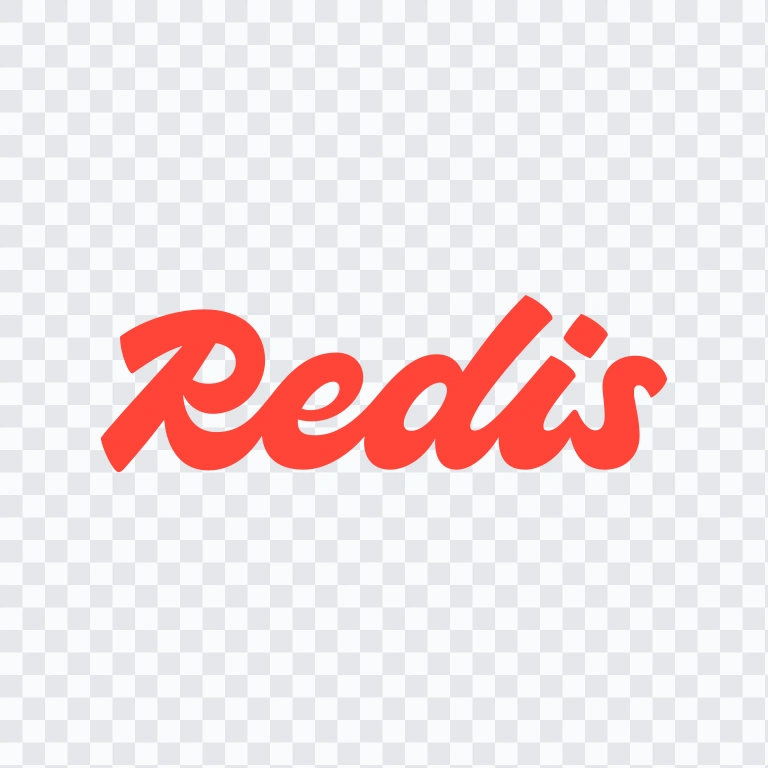 wordmark Redis berwarna SVG