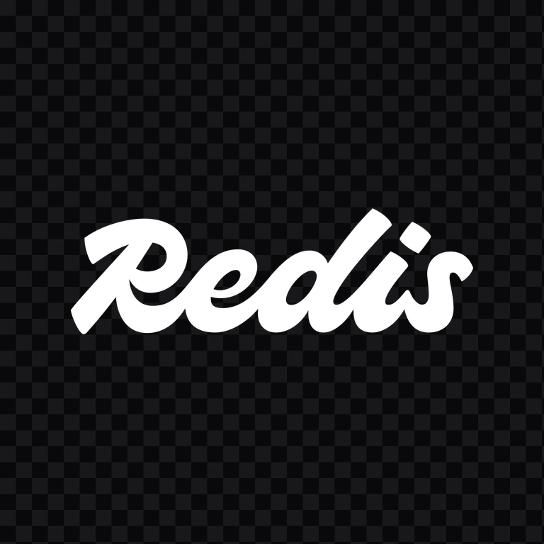 wordmark Redis putih PNG