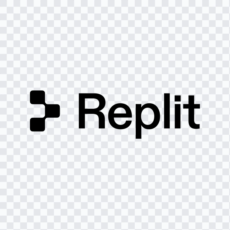 logo Replit hitam PNG