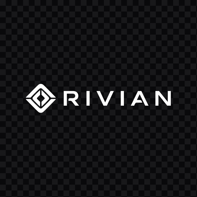 Rivian white logo SVG