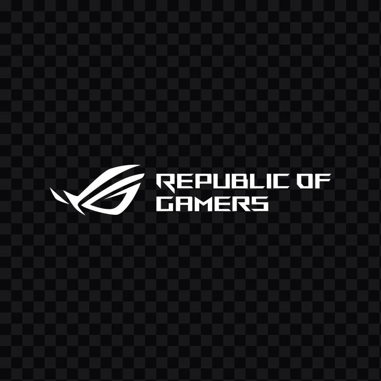 ROG (Republic of Gamers) white logo SVG