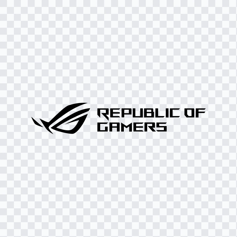 ROG (Republic of Gamers) black logo SVG