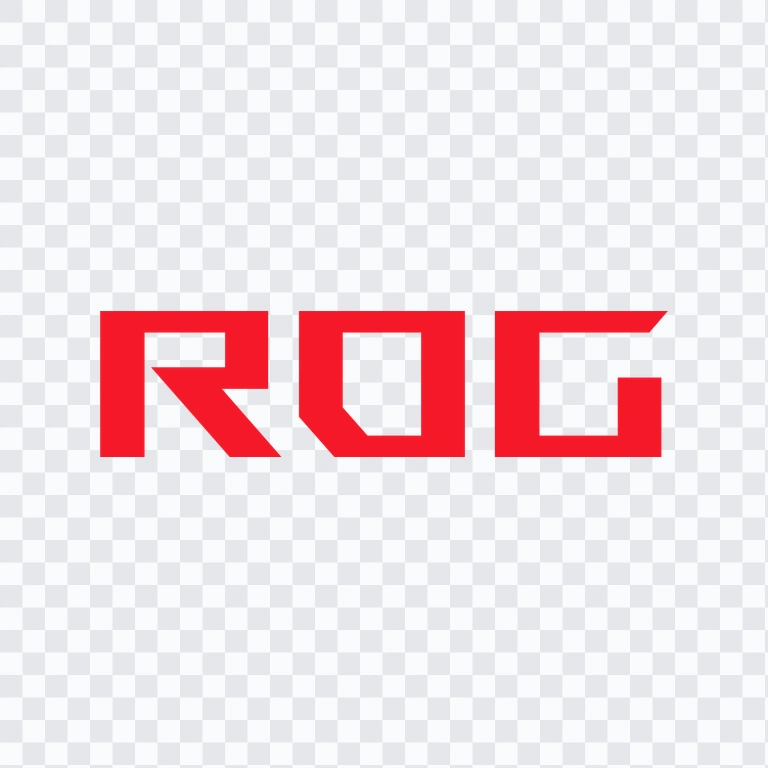 ROG (Republic of Gamers) colored wordmark PNG