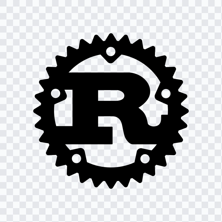 Rust black icon SVG