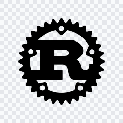Rust black icon SVG