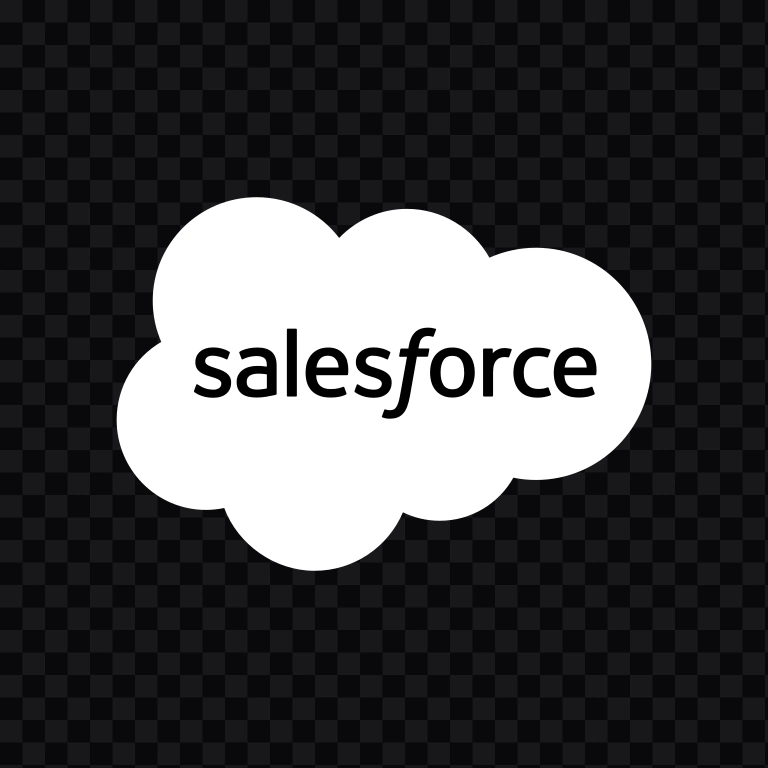 Salesforce white logo SVG