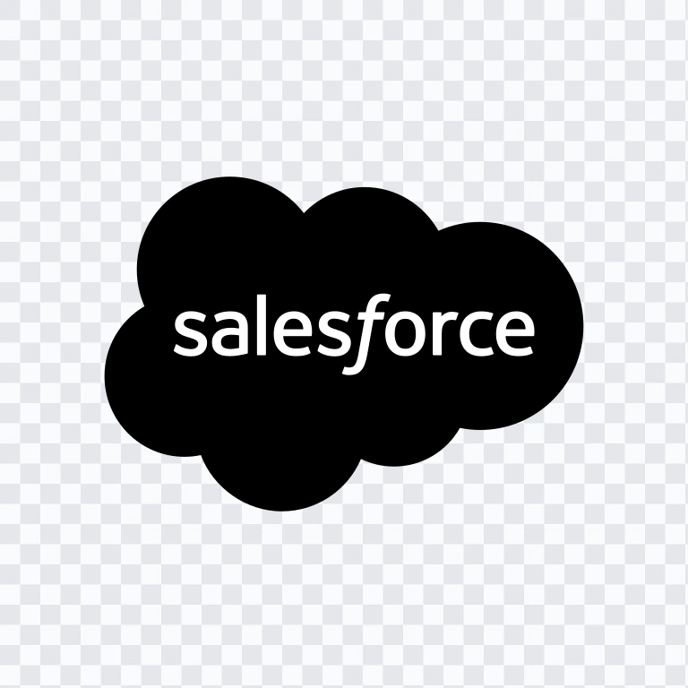 Salesforce black logo SVG
