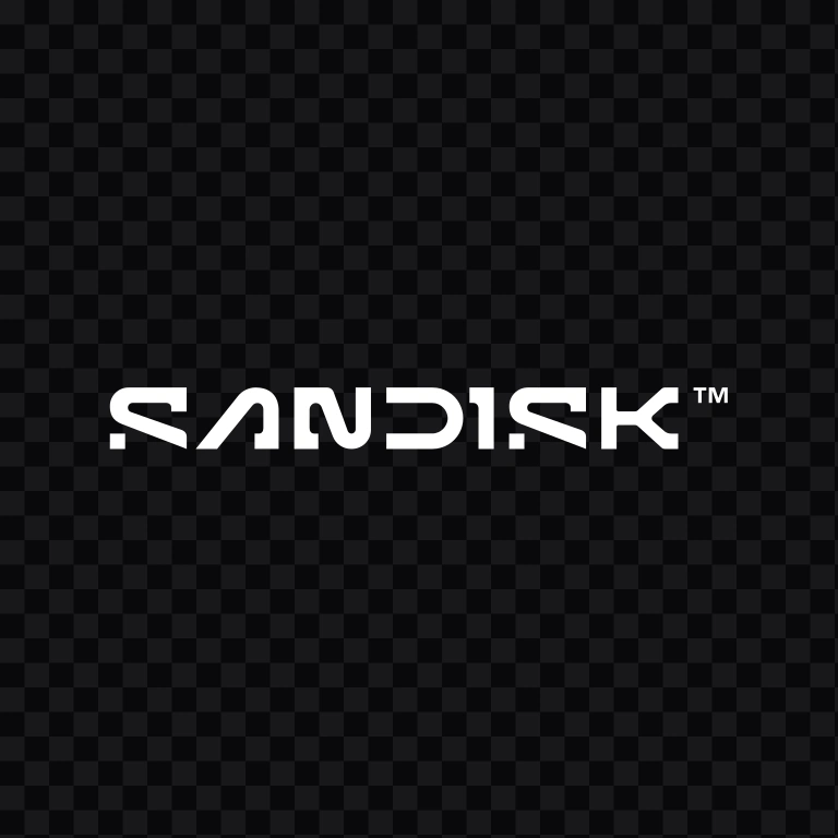 Sandisk white logo SVG
