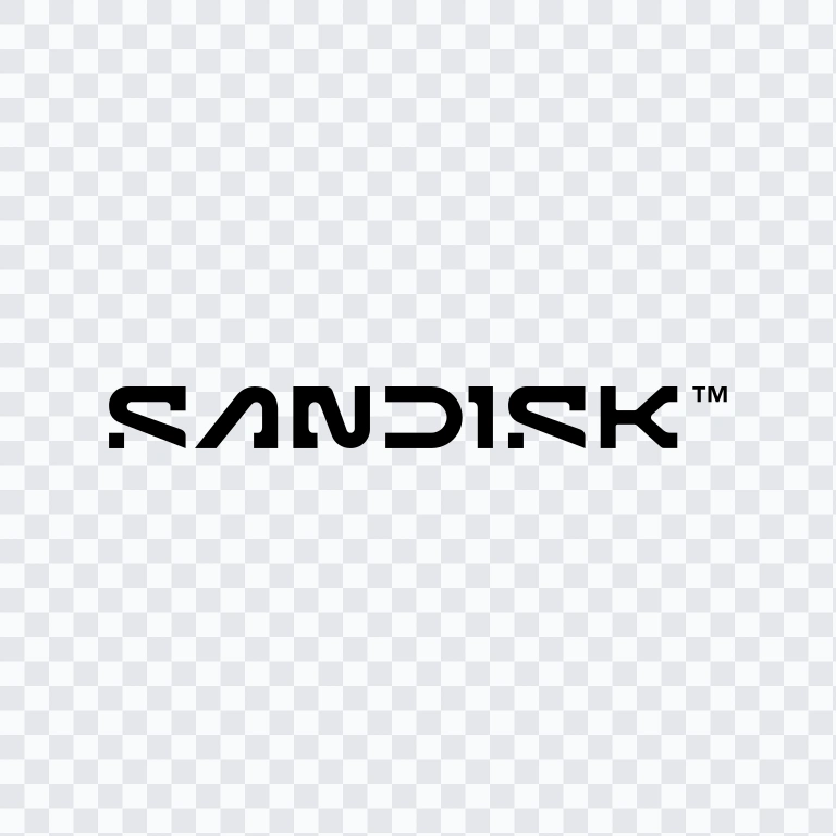 Sandisk black logo SVG