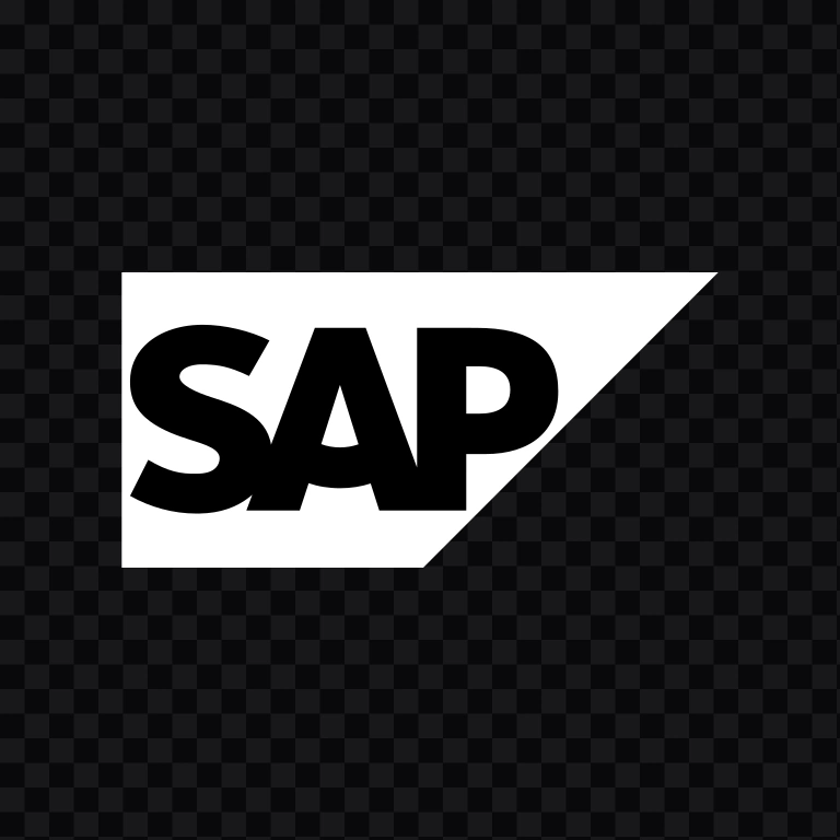 SAP white logo SVG