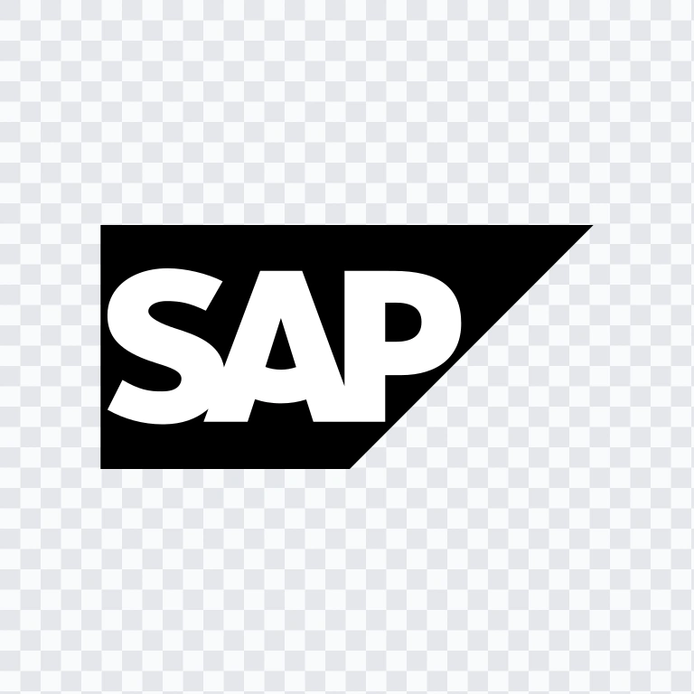 SAP black logo SVG