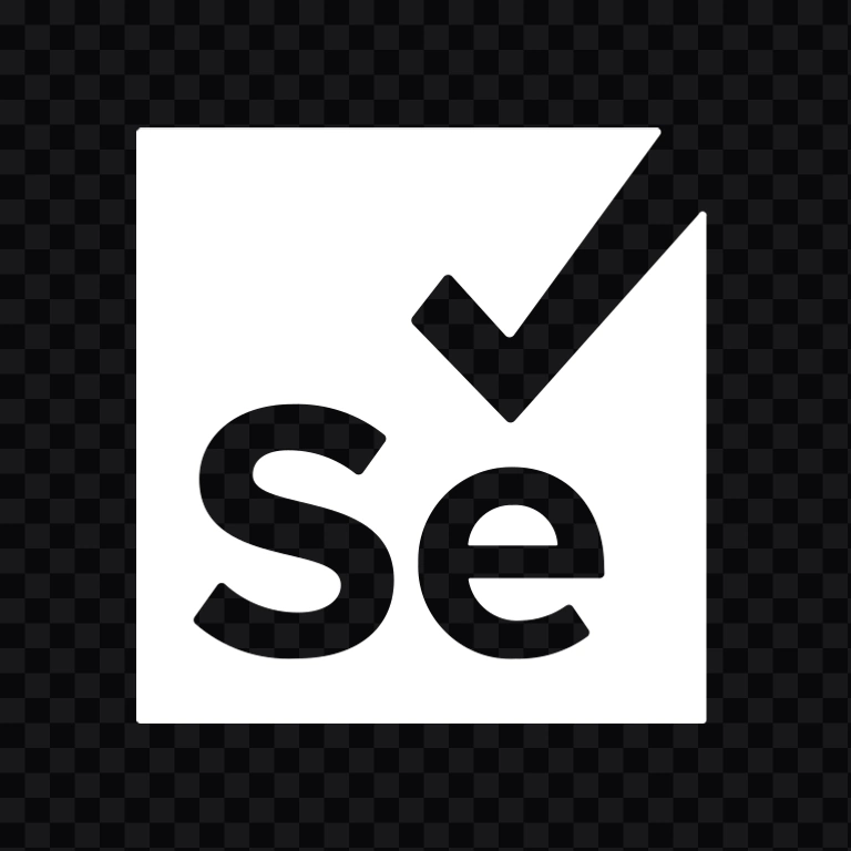 Selenium white icon SVG