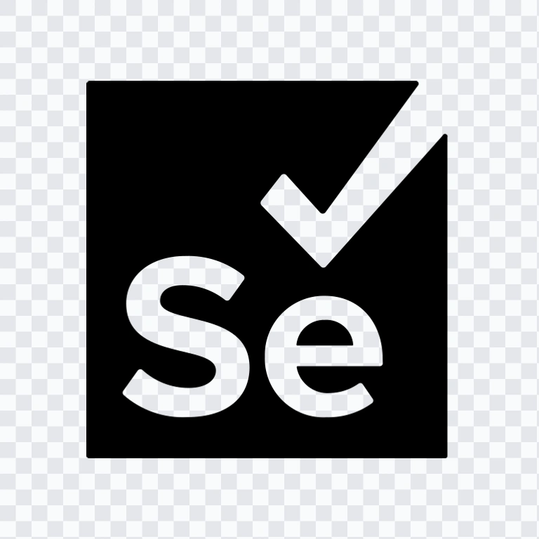 Selenium black icon SVG