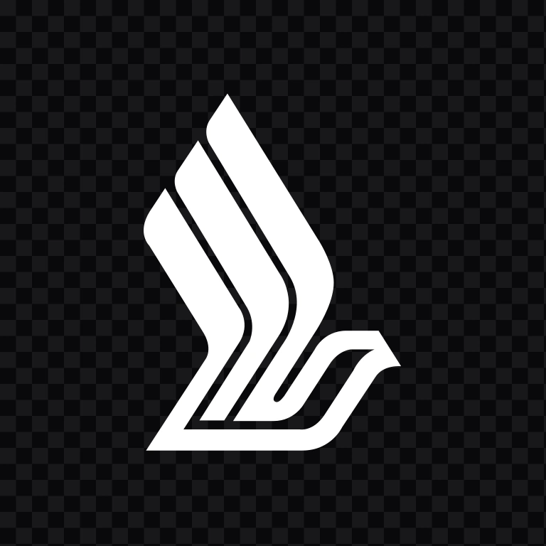 Singapore Airlines white logo mark SVG
