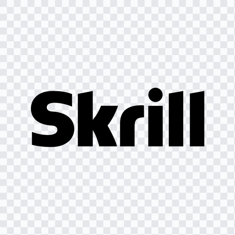 Skrill black logo PNG