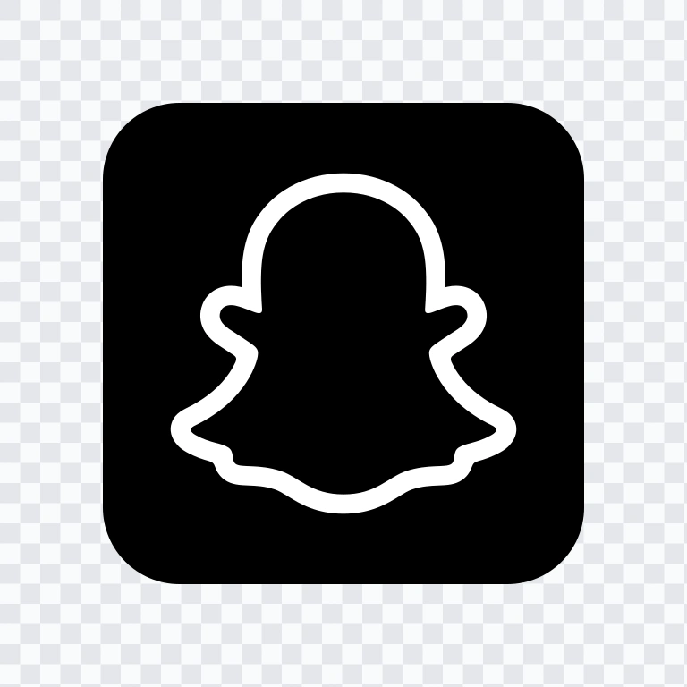 Snapchat black logo SVG