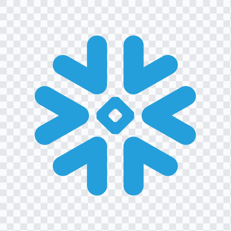 Snowflake colored icon SVG