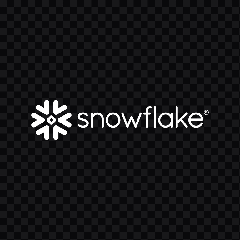 Snowflake white logo SVG