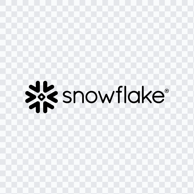 Snowflake black logo SVG