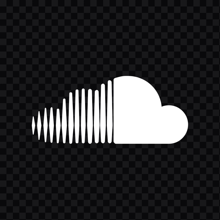 SoundCloud white icon SVG