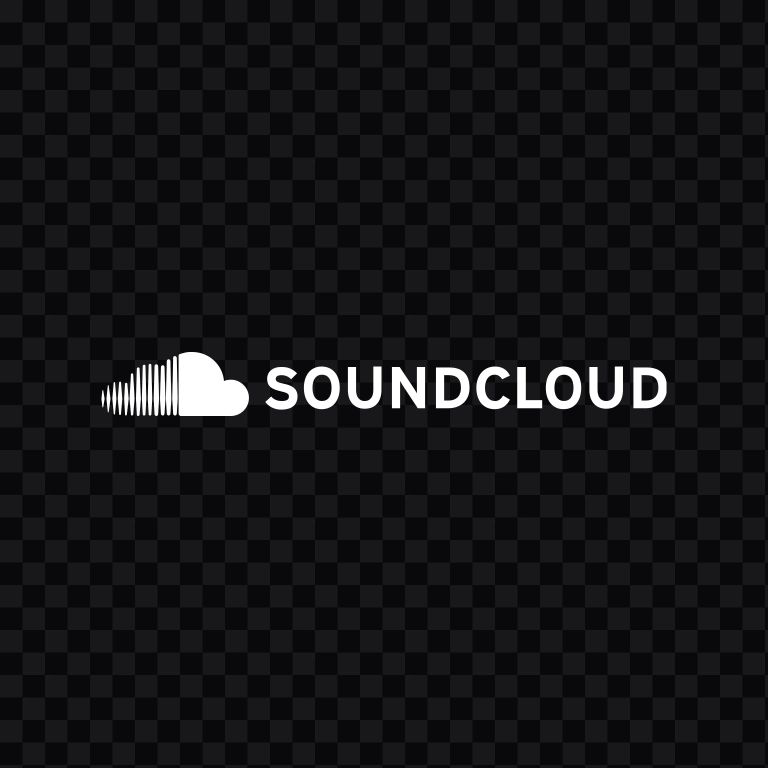 SoundCloud white logo SVG