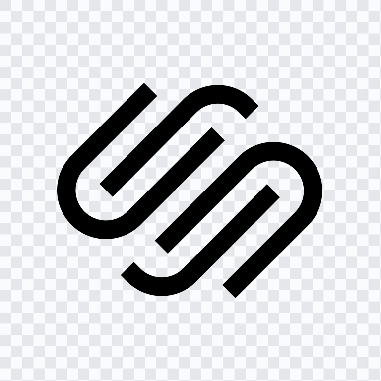 Squarespace black icon SVG