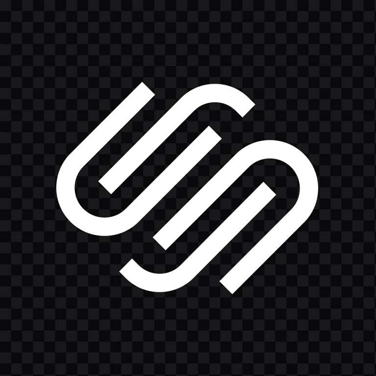 Squarespace white icon SVG