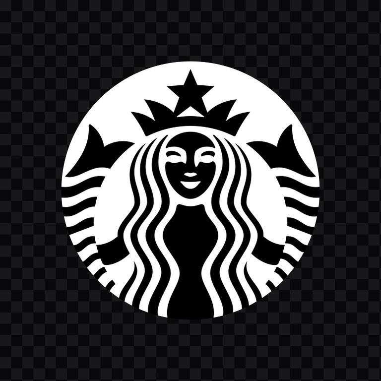 Starbucks white logo SVG