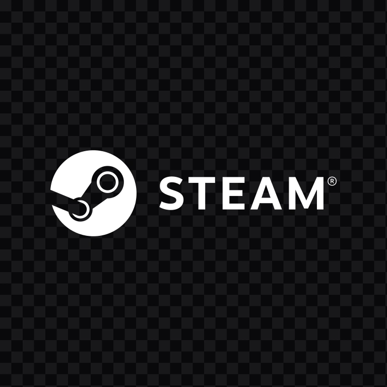 Steam white logo SVG