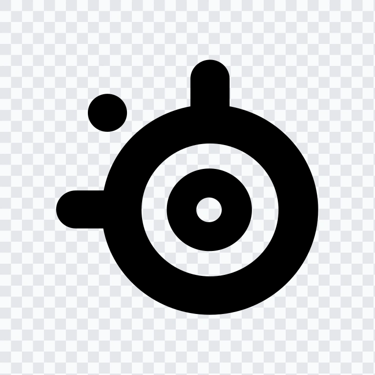 SteelSeries black icon SVG