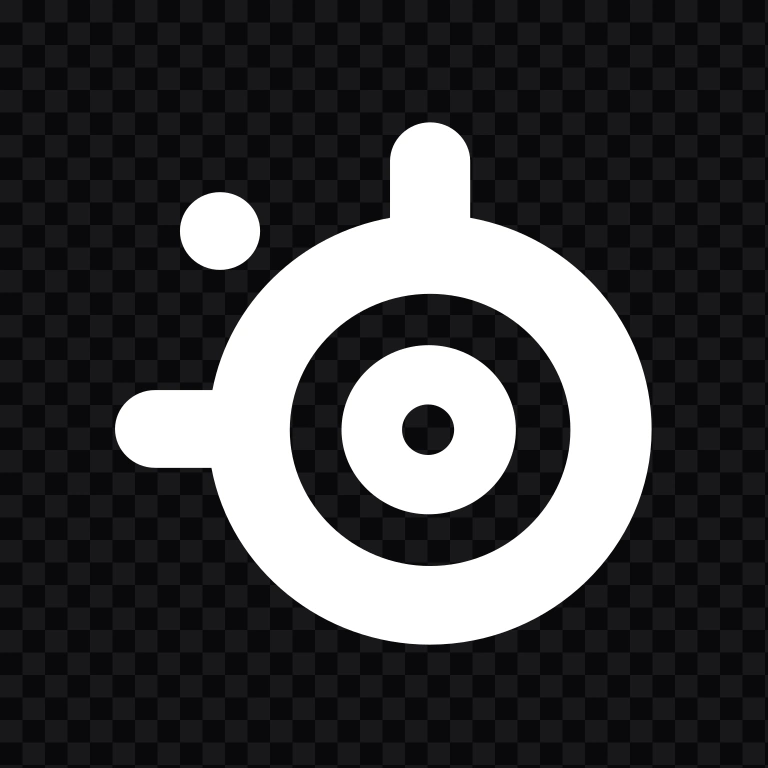 SteelSeries white icon SVG