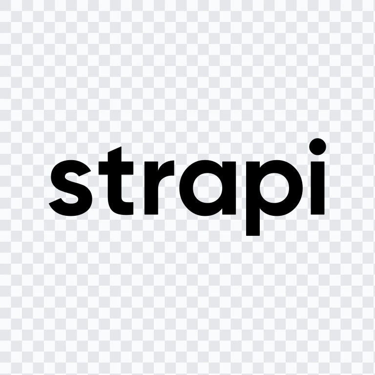Strapi black wordmark SVG