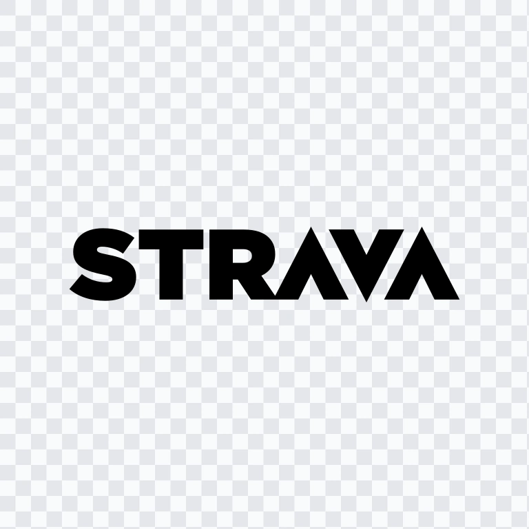 wordmark Strava hitam SVG