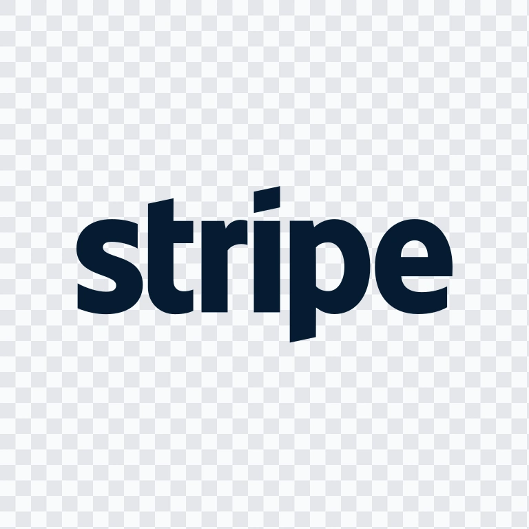 wordmark Stripe hitam SVG