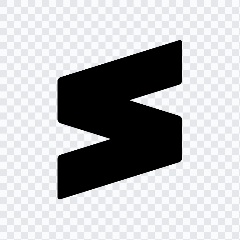 ikon Sublime Text hitam PNG