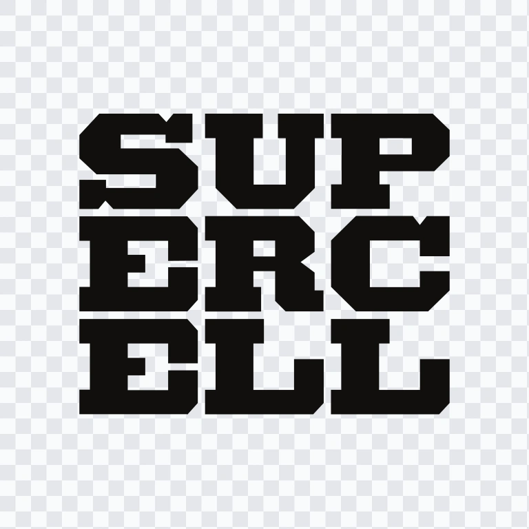 Supercell black logo SVG