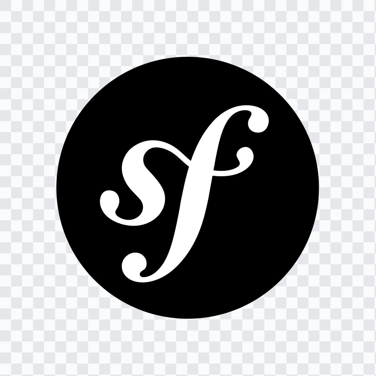 Symfony black icon SVG