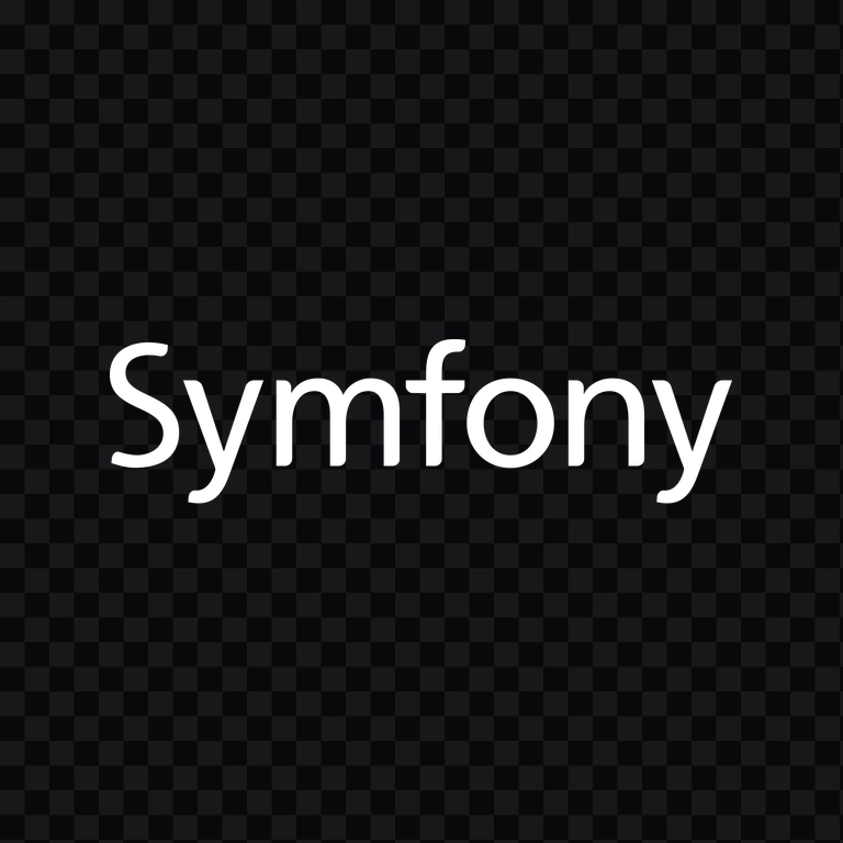 Symfony white wordmark PNG