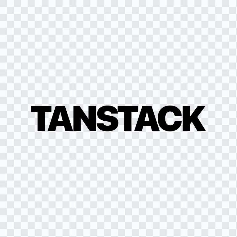 TanStack black wordmark SVG