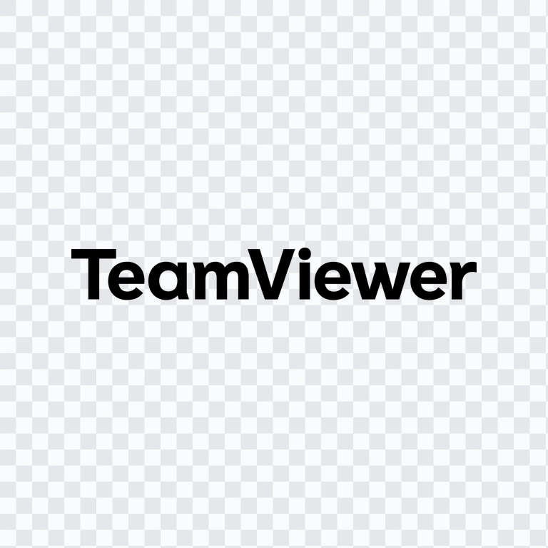 wordmark TeamViewer hitam PNG