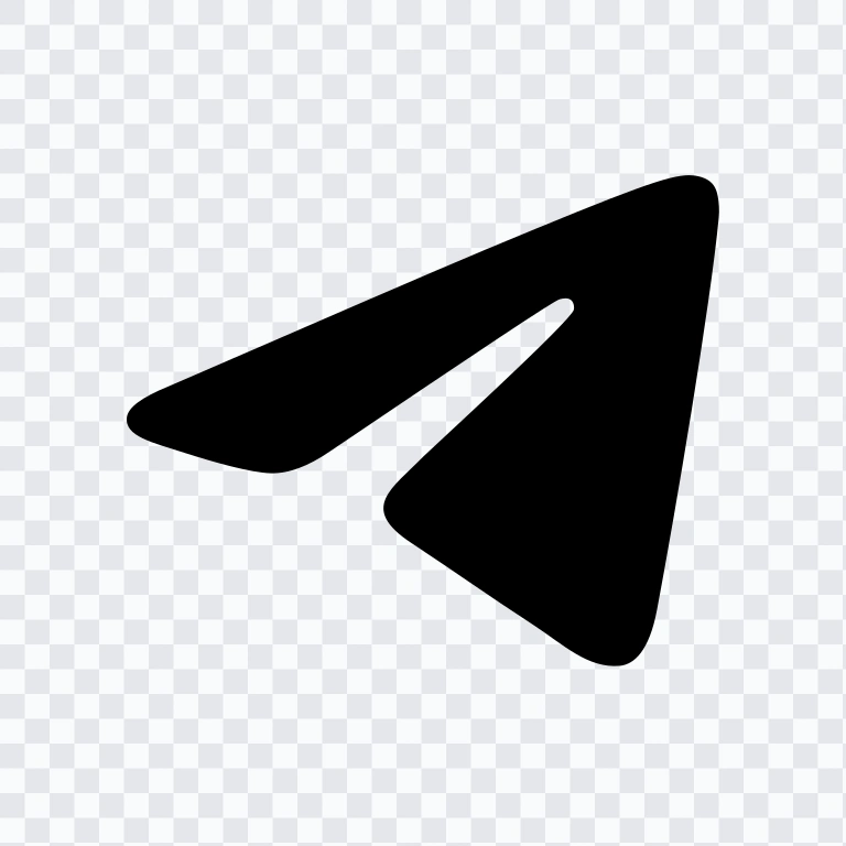 ikon Telegram hitam SVG