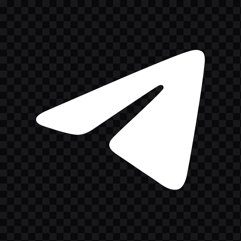 ikon Telegram putih SVG