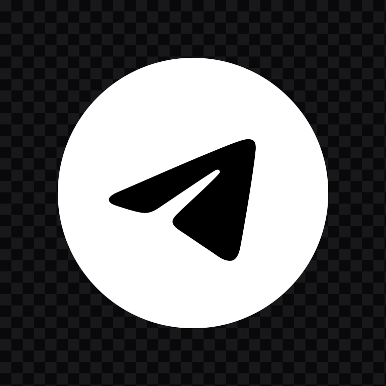 ikon Telegram putih SVG
