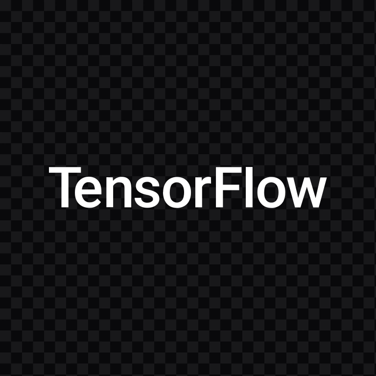 TensorFlow white wordmark SVG