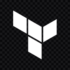 Terraform white icon PNG