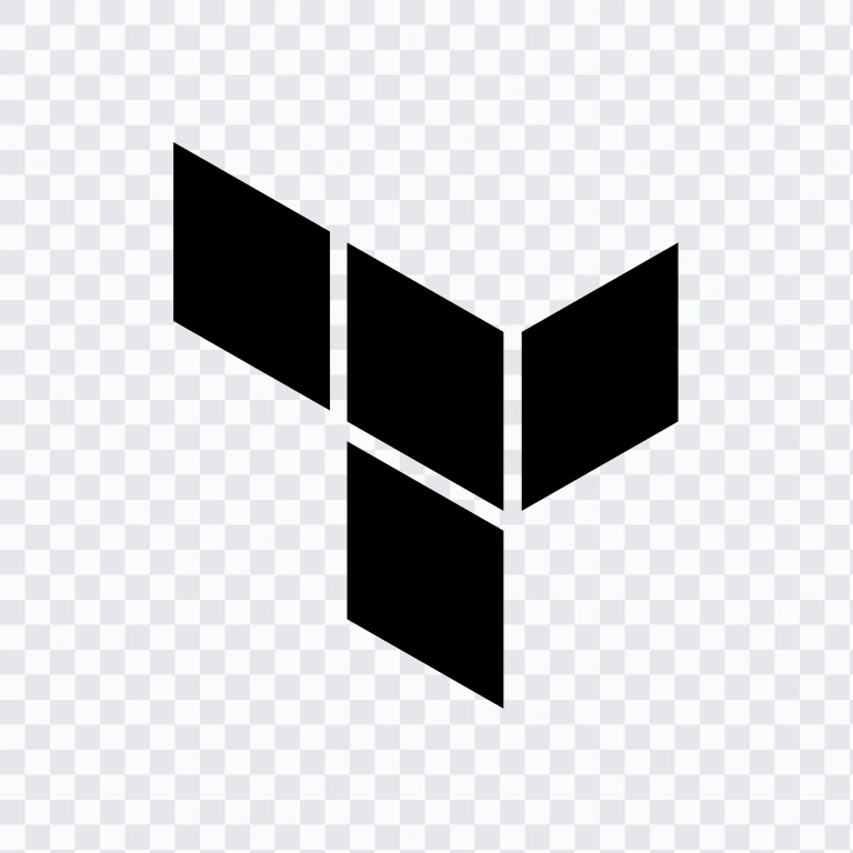 Terraform black icon PNG