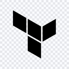 Terraform black icon PNG