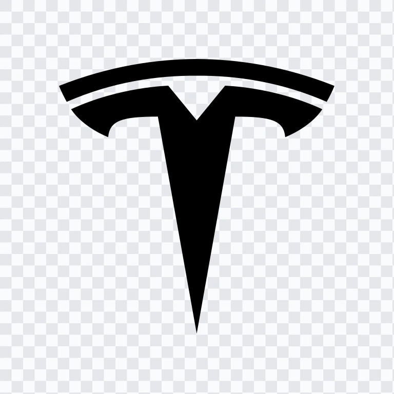 Tesla black icon SVG