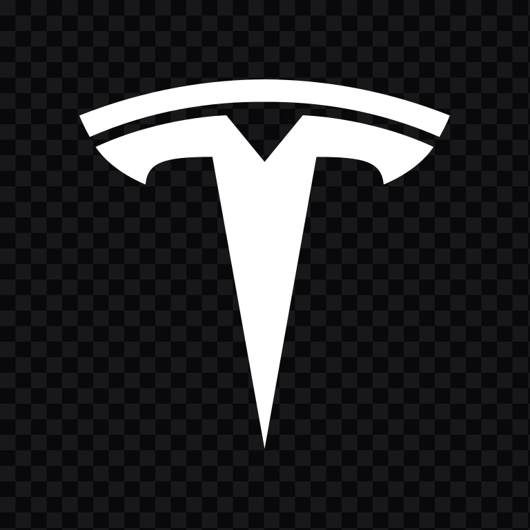 Tesla white icon SVG